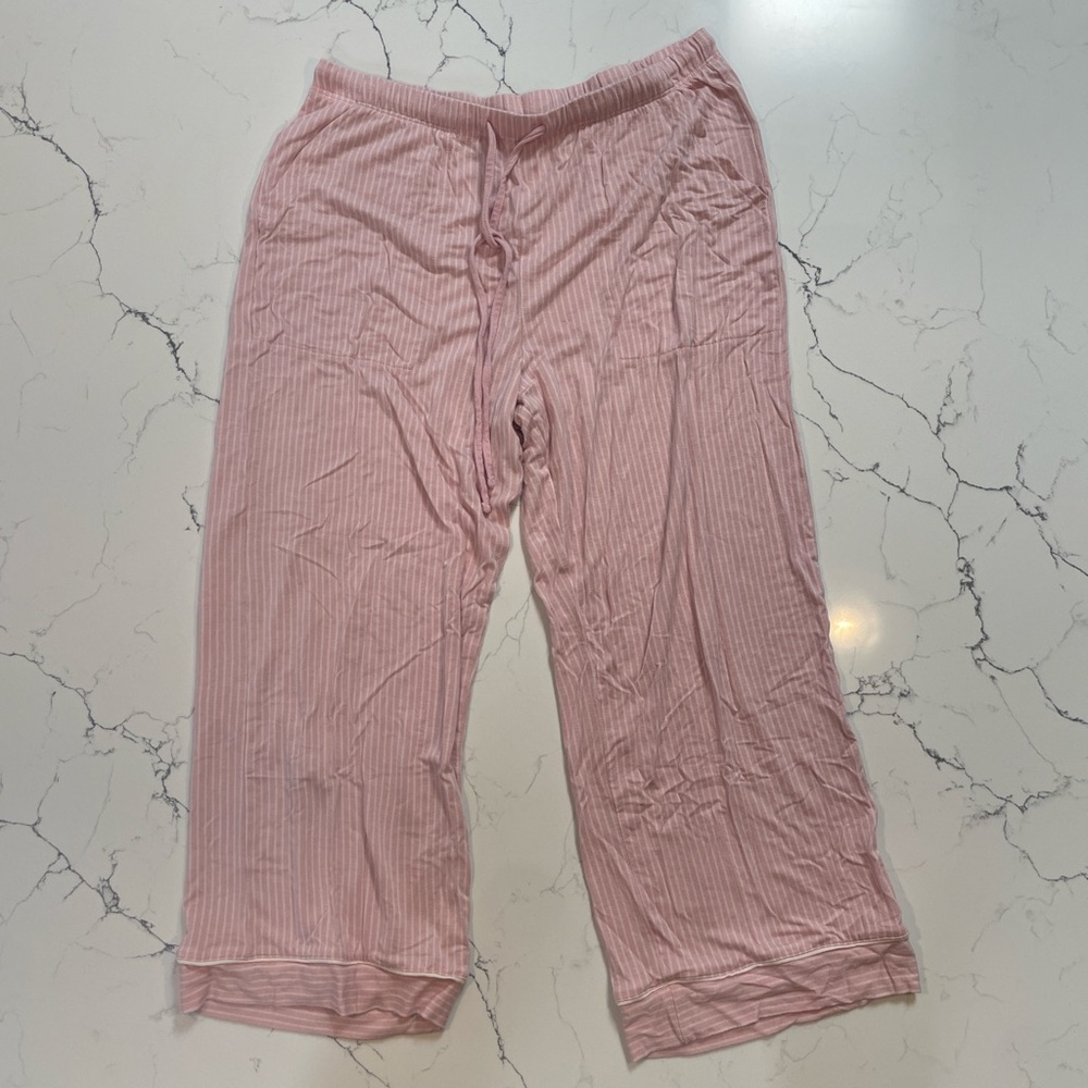 Auden pink cropped pj pants